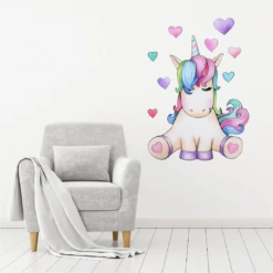 Unicorn Heart And Sole Wall Decal Set