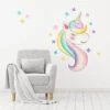 Unicorn Rock Star Wall Decal Set