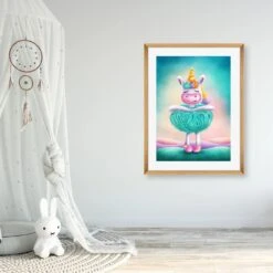 Unicorn Ballerina Wall Art