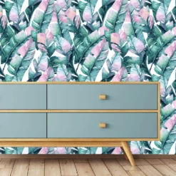 Green Banana Leaf Wallpaper