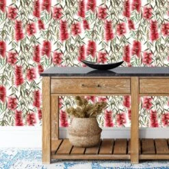 Red Bottlebrush Wallpaper