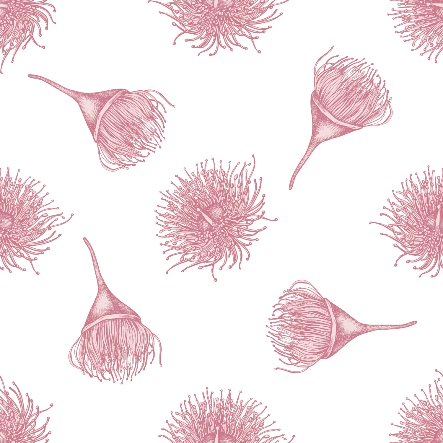 Pink Pastel Eucalyptus Wallpaper - Image 3