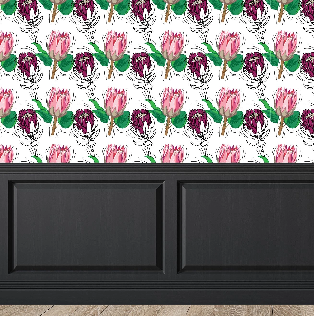 Bold Protea Flower Wallpaper